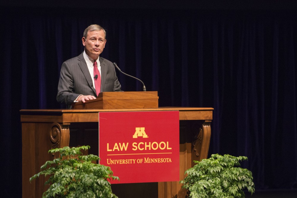 Chief Justice of the United States, John Roberts on Tuesday, Oct. 16 at Northrop Auditorium on East bank.