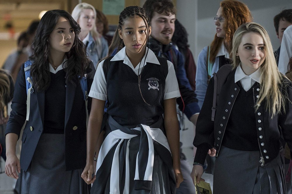 Megan Lawless, Amandla Stenberg and Sabrina Carpenter in The Hate U Give. Courtesy Twentieth Century Fox.&nbsp;
