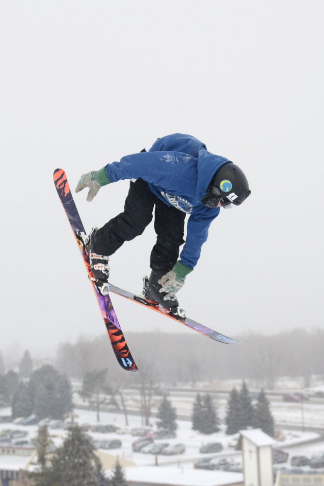 Ian George,14, completes a large jump at Buck Hill on Saturday, Jan 26.