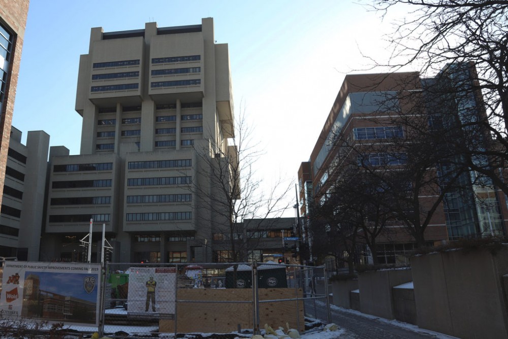 Malcolm Moos Health Sciences Tower is seen in Minneapolis on Friday, Jan. 25. 