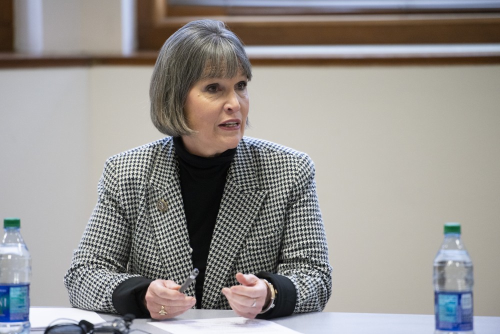 Congresswoman Betty McCollum discusses the affects of the government shutdown with University staff and community members on Friday, Jan. 18. 