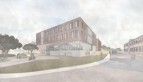A rendering of the new Child Development Center 