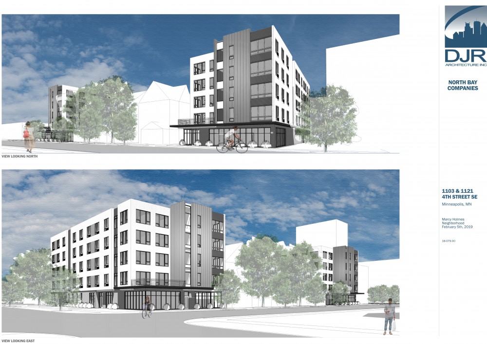 A rendering of 1103 & 1121 4th St. SE developments.