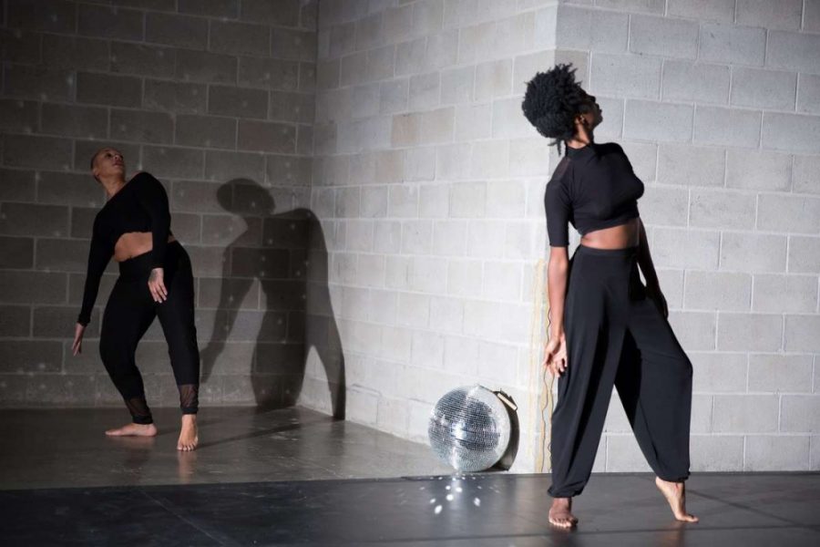 Dancers perform What Remains at the Walker Art center.