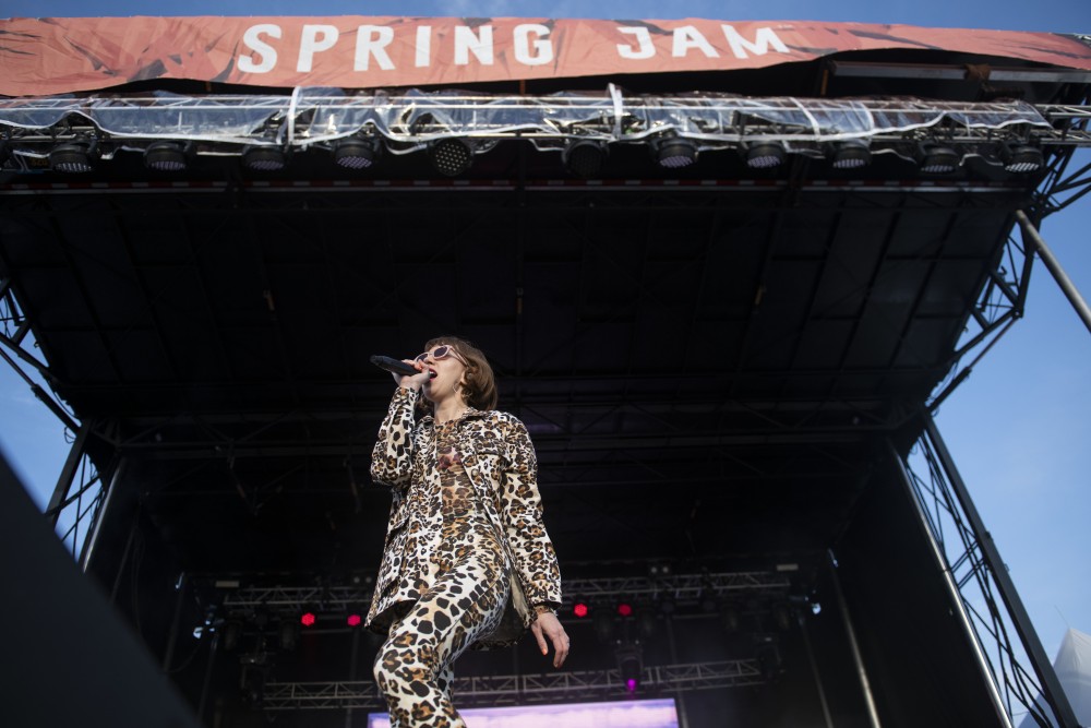 Ella Vos performs during Spring Jam at the University of Minnesota on Saturday, April 27. 