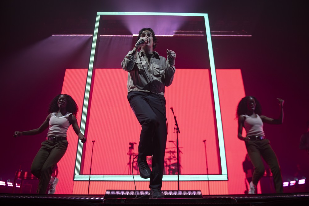 Matty Healy of The 1975 performed on Tuesday, May 7 at The Armory in Minneapolis. The 1975 played a sold out show. 