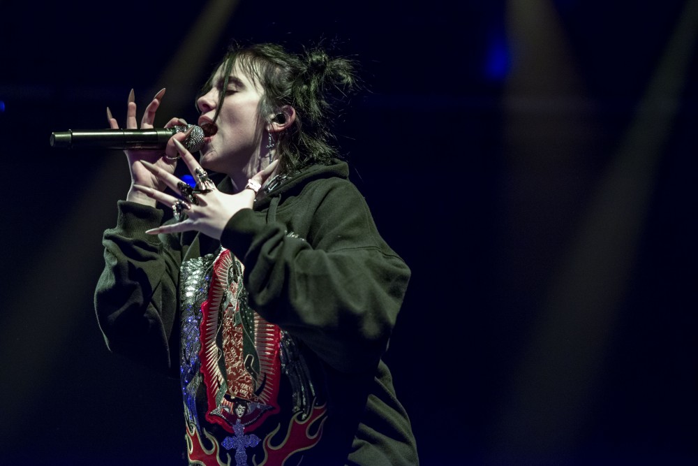 Billie Eilish performs at the Armory in Minneapolis on Saturday, June 8. 