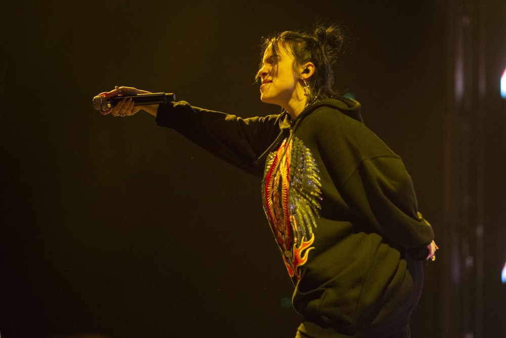 Billie Eilish performs at the Armory in Minneapolis on Saturday, June 8. 