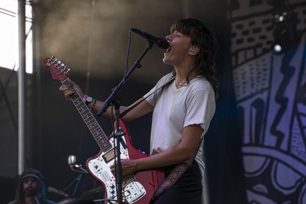 Courtney Barnett performs her opening set at Rock the Garden on Saturday, June 29.