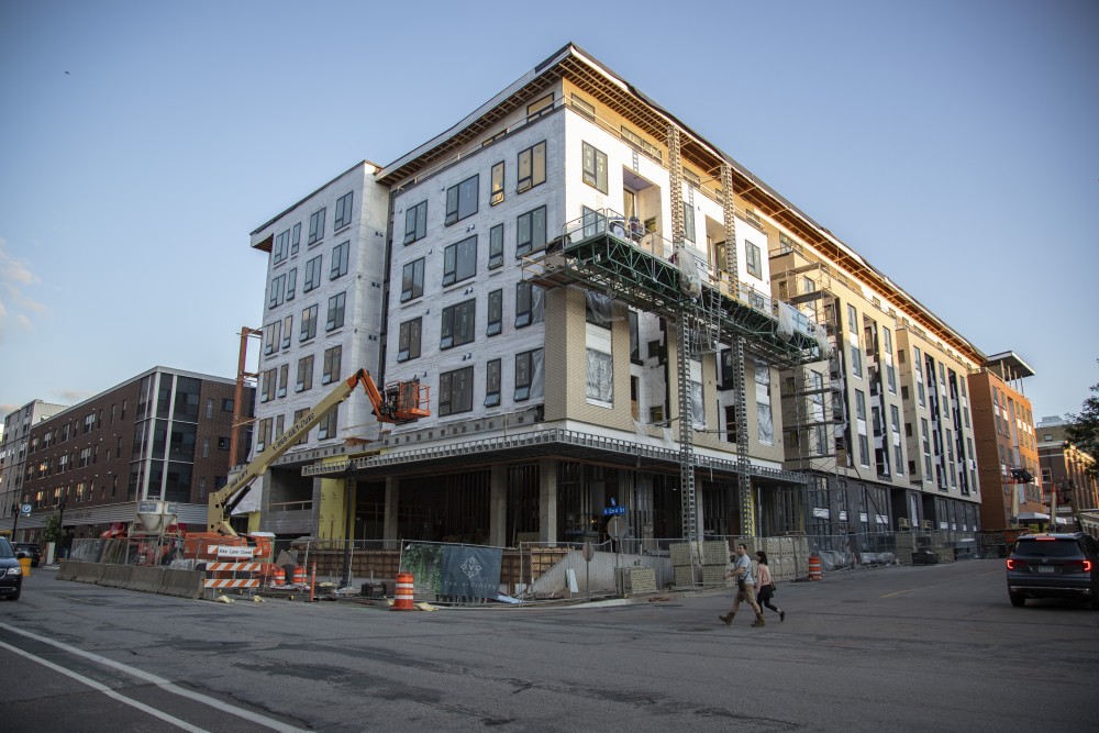 The Vicinity Apartments, one of several apartments in Minneapolis providing short-term rentals, is seen on Monday, July 29 2019.