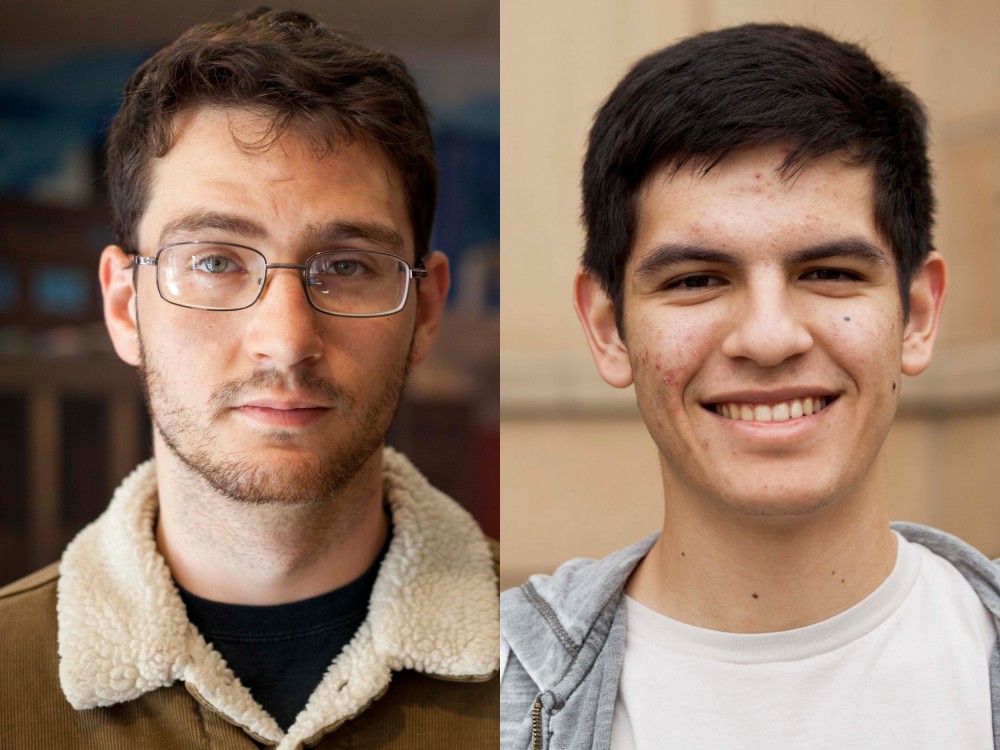 Newly elected Council of Graduate Students Representatives Anthony Kahane, left, and Rodrigo Garcia, right, pose for portraits. Kahane and Garcia are replacing two former representatives to the Board of Regents who stepped down over the summer.