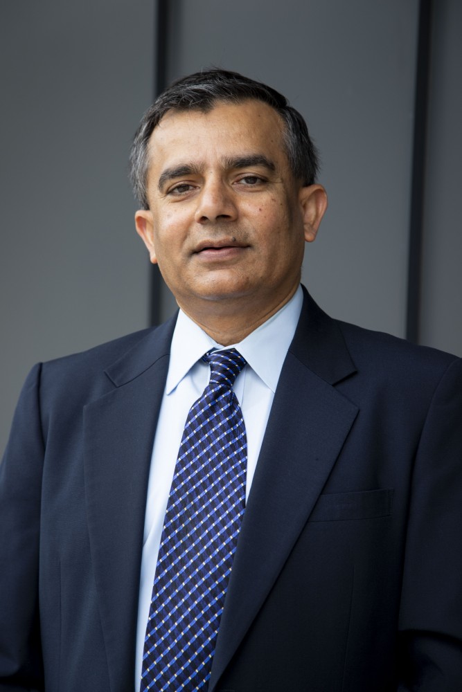 Shashi Shekhar, a professor in the College of Science and Engineering, poses for a portrait on Wednesday, Sept. 18, 2019. Shekhar has been teaching for the University for the over 29 years and has stayed because of the good relationships the University has with the community.