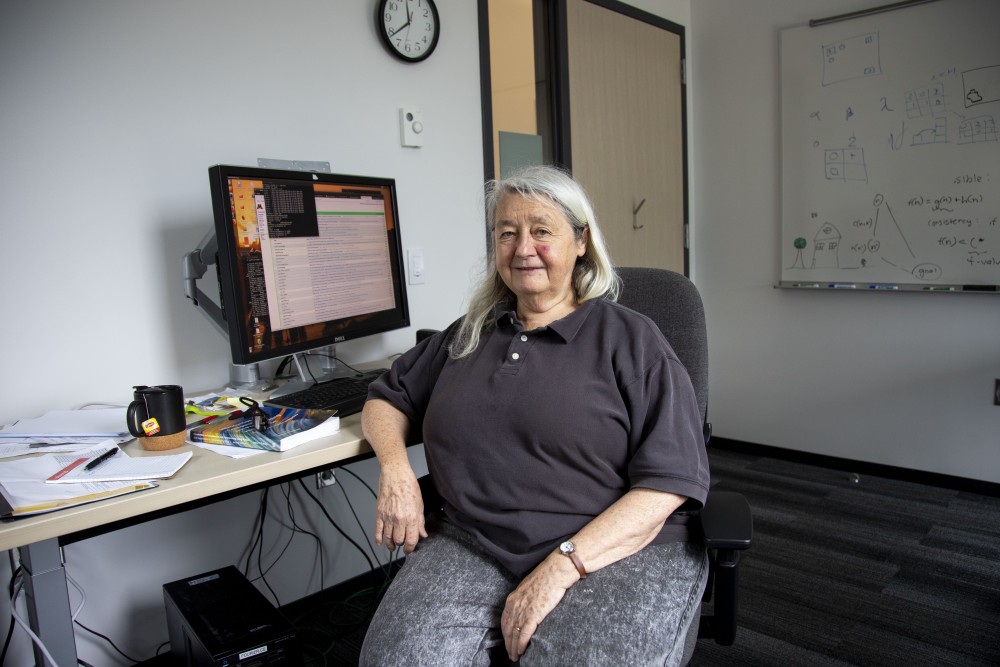 Maria Gini, a professor in the College of Science and Engineering, poses for a portrait on Wednesday, Sept 18, 2019. Gini has been working at the University since 1982 and enjoys the opportunities to work with students. 