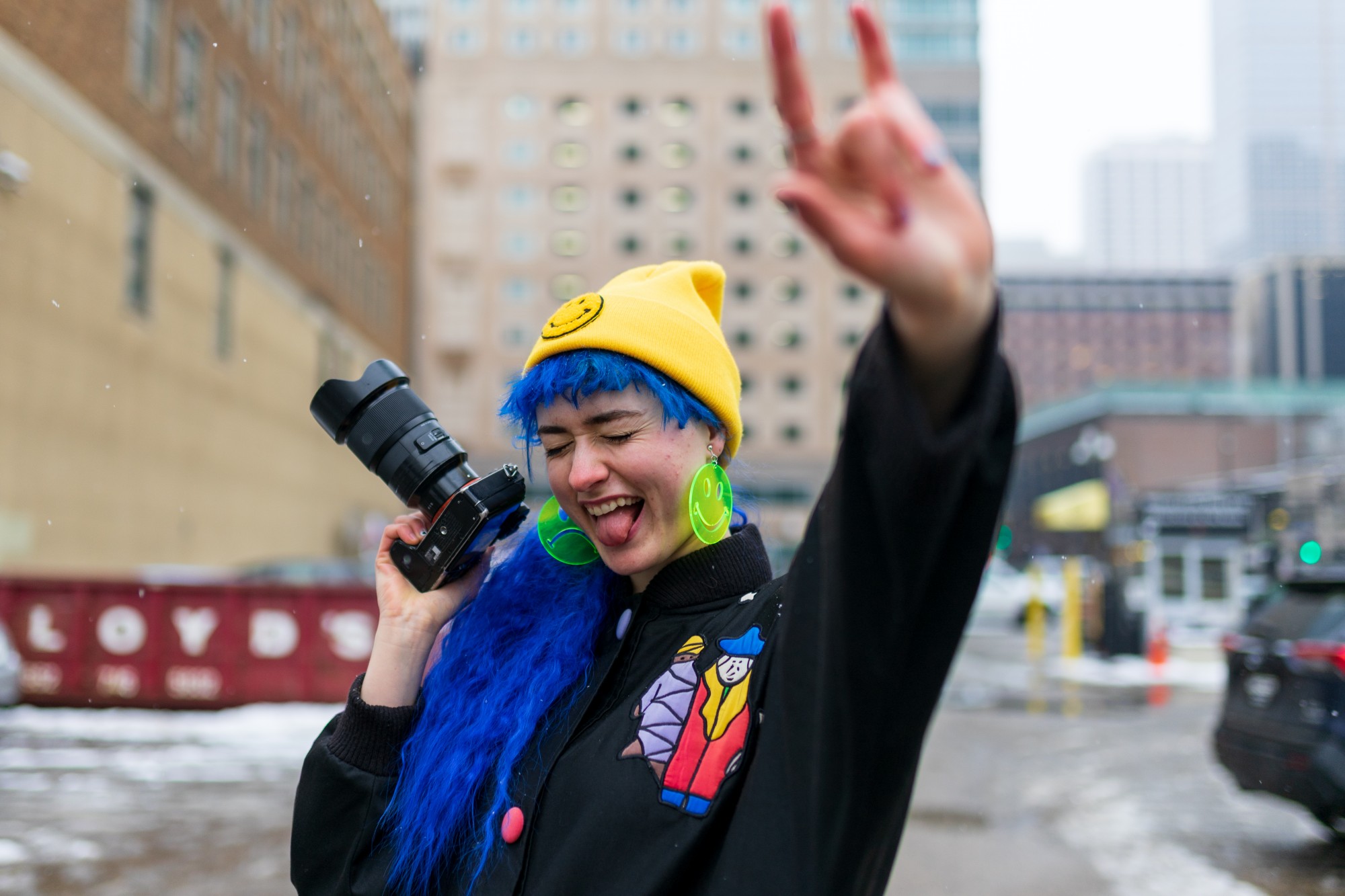 University of Minnesota Student and Social Media Influencer Bri Flasch poses for a portrait in Downtown Minneapolis on Friday, Jan. 24. Bri seeks to inspire others through her social media presence, promoting freedom of expression through her hashtags #DoEverythingYouLove and #WearWhateverYouWant. 