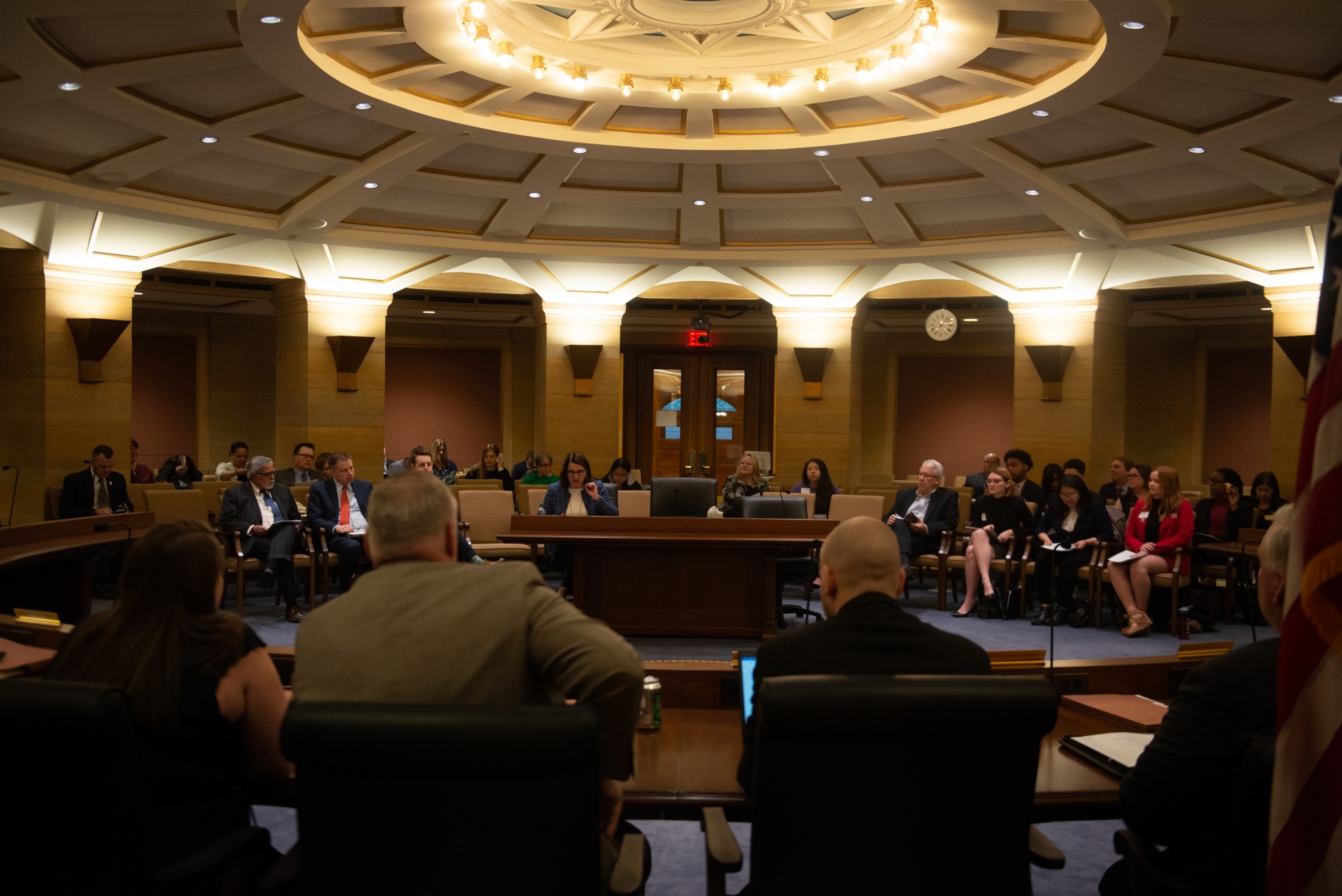 University of Minnesota President Joan Gabel addresses the Minnesota Senate on the Universitys plans to contend with COVID-19, otherwise known as the Coronavirus, at the State Capitol on Tuesday, March 10.