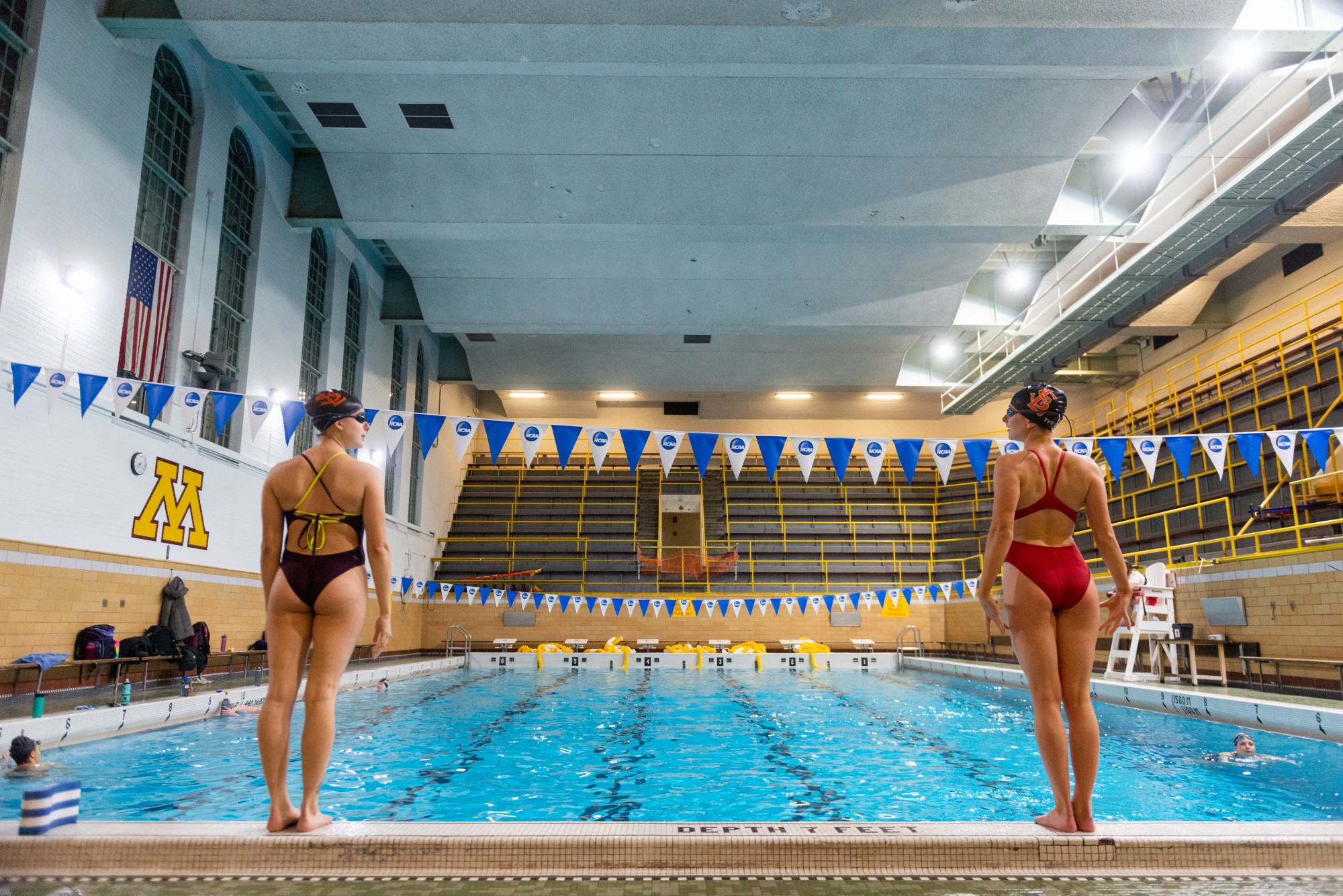 Members of the Universitys Synchronized Swimming Club participate in a practice session in Cooke Hall on Wednesday, March 4.