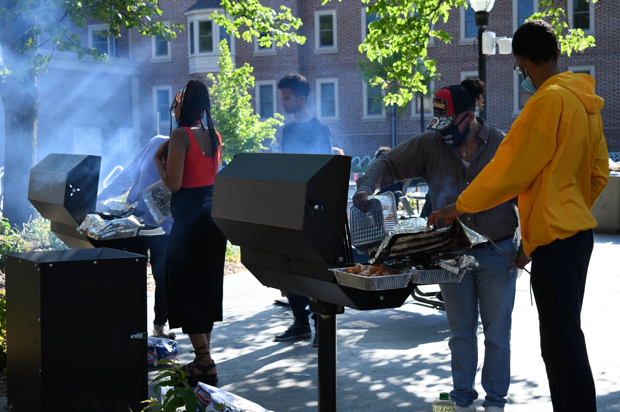 Students celebrate Juneteenth with a dance competition, a cookout, and speeches in the Super block on Saturday, June 20. The celebration was organized by the Black Student Union. (Emily Urfer / Minnesota Daily)