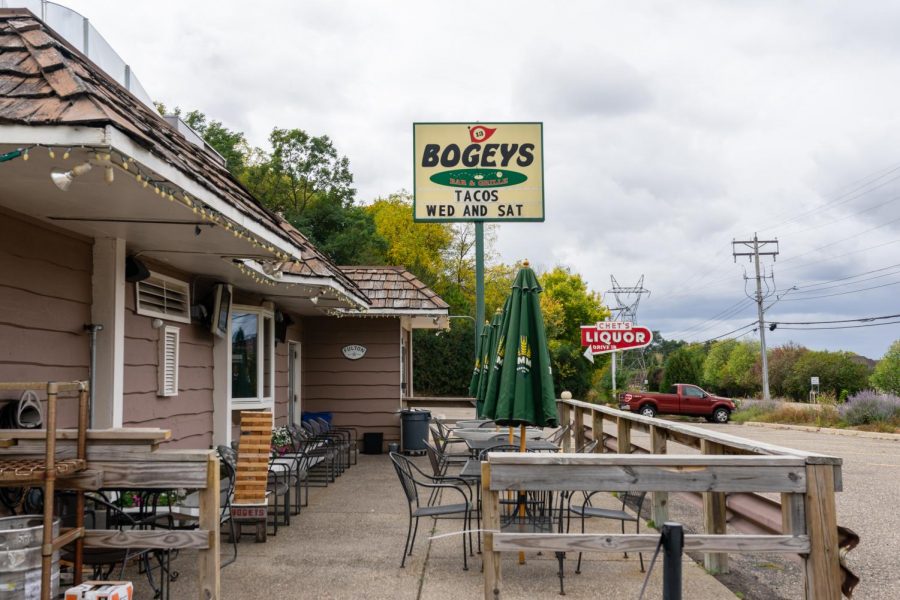 The Bogey’s Lounge stands in St. Paul on Monday Sep. 27th. The business was one of several shooting locations for Student Directors Andrew Zuckerman, Dylan Orth and John Cronin for their film Undergrads, shot over the summer.