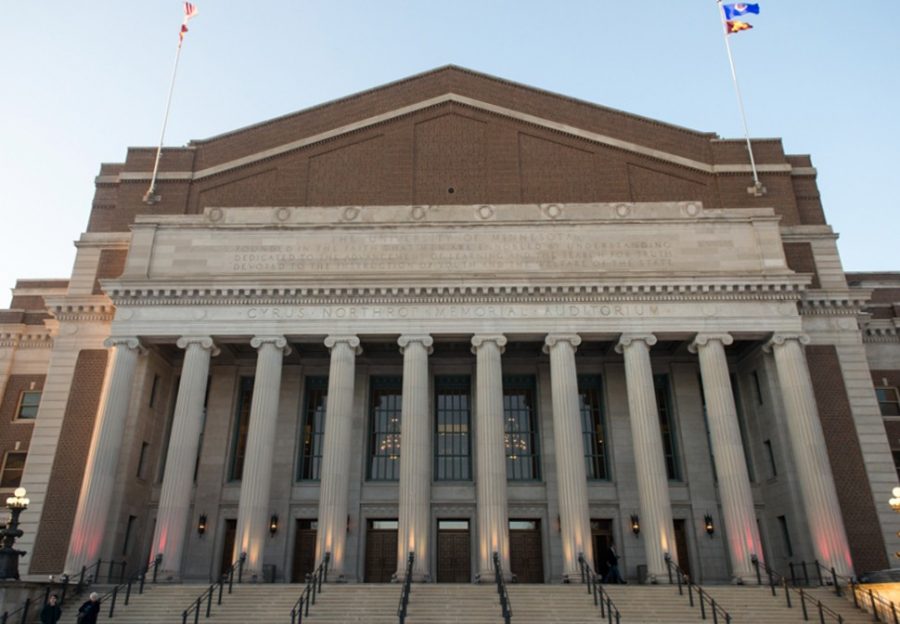Northrop Auditorium as seen on April 5, 2015.
