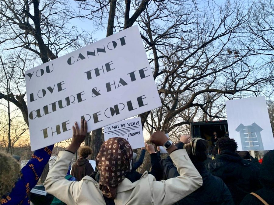 After a white man shot and killed 8 people, 6 of them Asian women, at Atlanta-area spas, protesters gathered at the Asian Solidarity Protest in Minneapolis to denounce white supremacy on March 18, 2021.