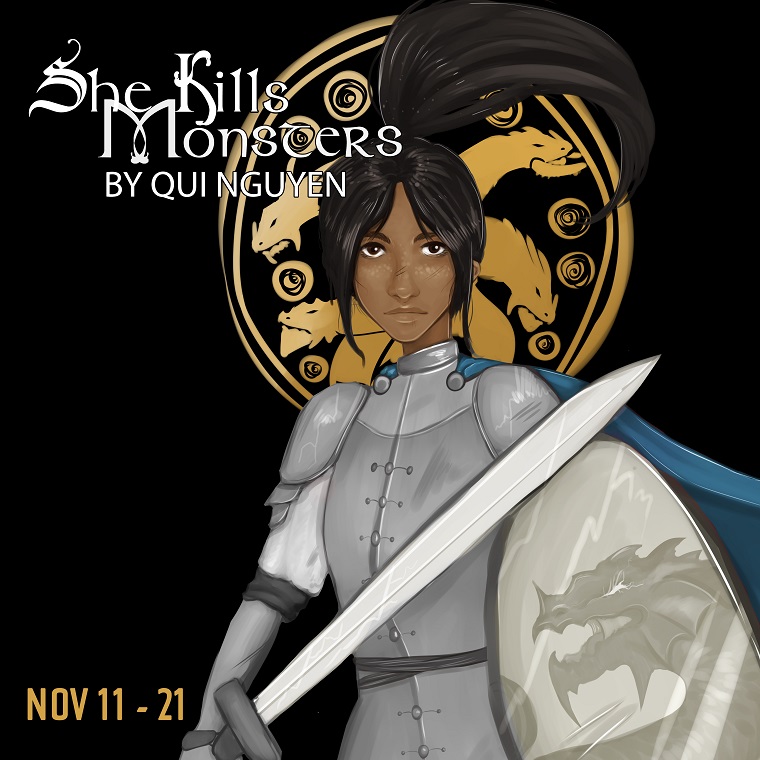 Promotional artwork for She Kills Monsters by student Leslie Ritenour. 