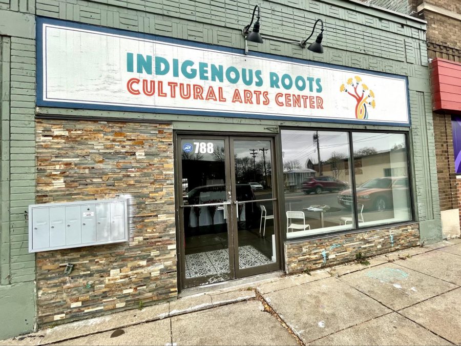 Exterior of the Indigenous Roots Culture Arts Center on Saturday, Nov 13. The center is currently hosting the Spirit Dolls exhibit, created to honor the 215+ Indigenous children that were discovered in residential and boarding institutions.