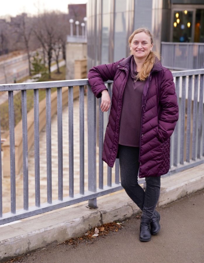 Dr. Anna Mosser poses for a portrait on the University of Minnesota East Bank Campus on Friday, Dec. 3. Mosser expressed her concerns for the increasing rates of COVID-19 in Minnesota.