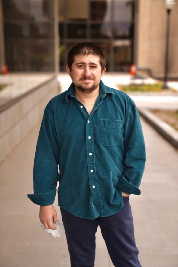 University of Minnesota Student Nick Metzman poses for a portrait on the East Bank Campus on Wednesday, Nov. 17. Metzman engages with the University’s substance abuse support resources.