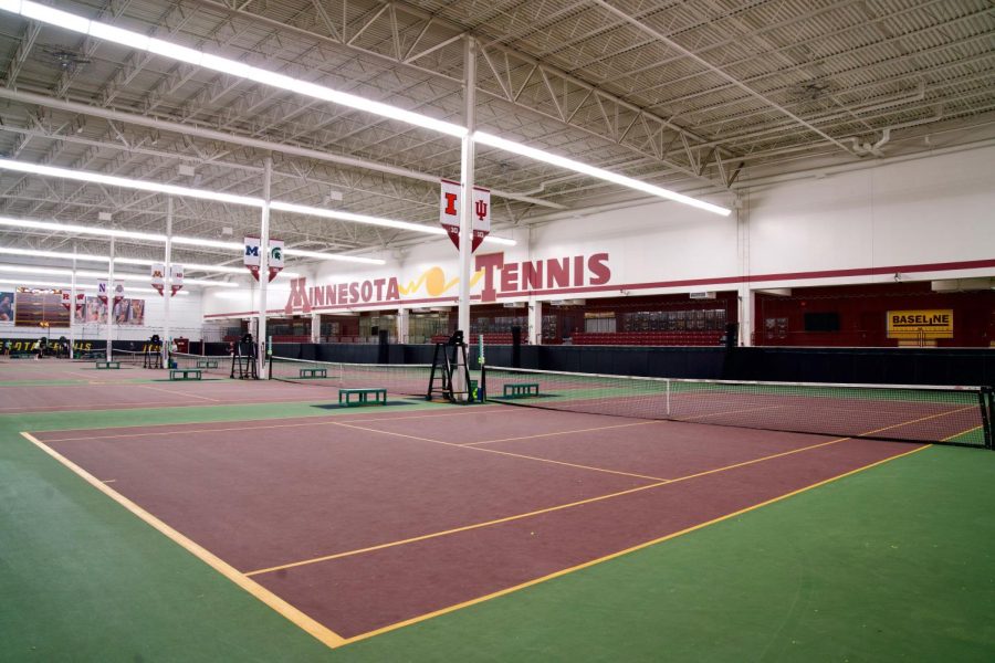 University of Minnesotas Baseline Tennis Center on Monday, Feb. 28.