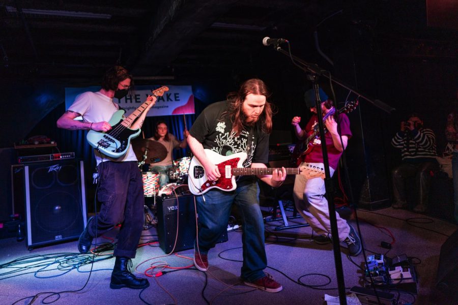 Local Band Kids Ski Free performs at The Whole Music Venue in Coffman on Thursday, April 21.