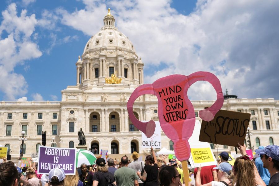 A+reproductive+rights+protest+is+held+in+front+of+the+Minnesota+State+Capitol+in+Saint+Paul+on+Sunday%2C+July+17.
