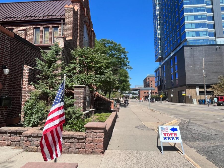Voters went to Grace University Lutheran Church, among other polling places, to cast their votes for the 2022 primary election on Tuesday. 