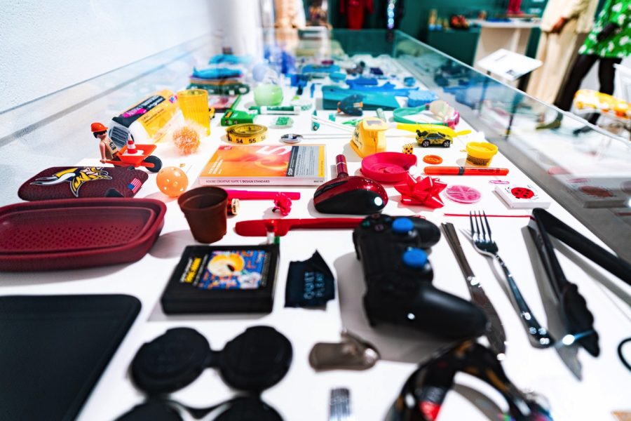 The exhibit shows that plastic is found in many things people use, and its hard to escape the material. 