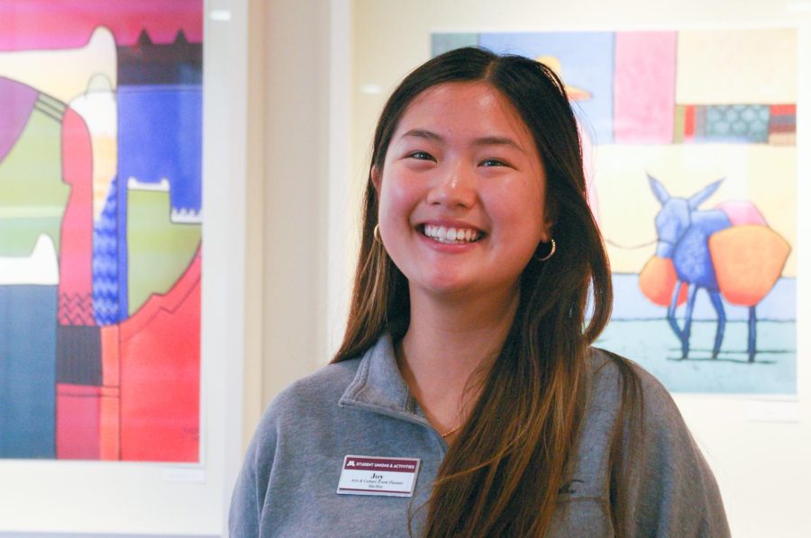 Joy Quach is the Student Events and Entertainment coordinator and said the exhibit helps students become aware of diverse cultures on campus. 