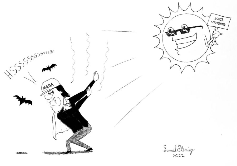 Editorial Cartoon: Midterms cast shadows on MAGA