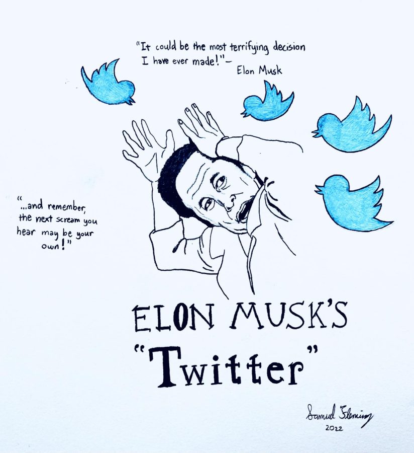 Editorial Cartoon: Elon Musks Twitter