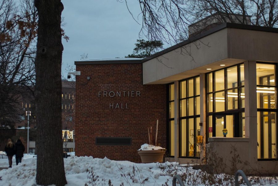 Frontier Hall on Tuesday, Jan. 24. All of the received the new Wi-Fi network on Jan. 12, and the University has plans to expand the new network across the University. 
