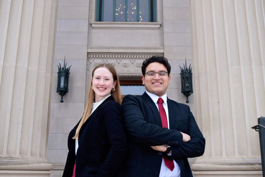 Shashank Murali and Sara Davis were announced next years USG president and vice president on March 27.