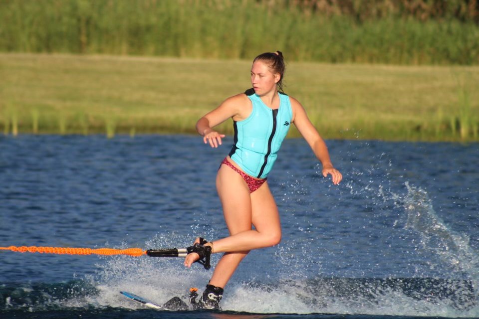Sophia Janzig, a sophomore at the University, is a member of the University’s Water Ski Club.