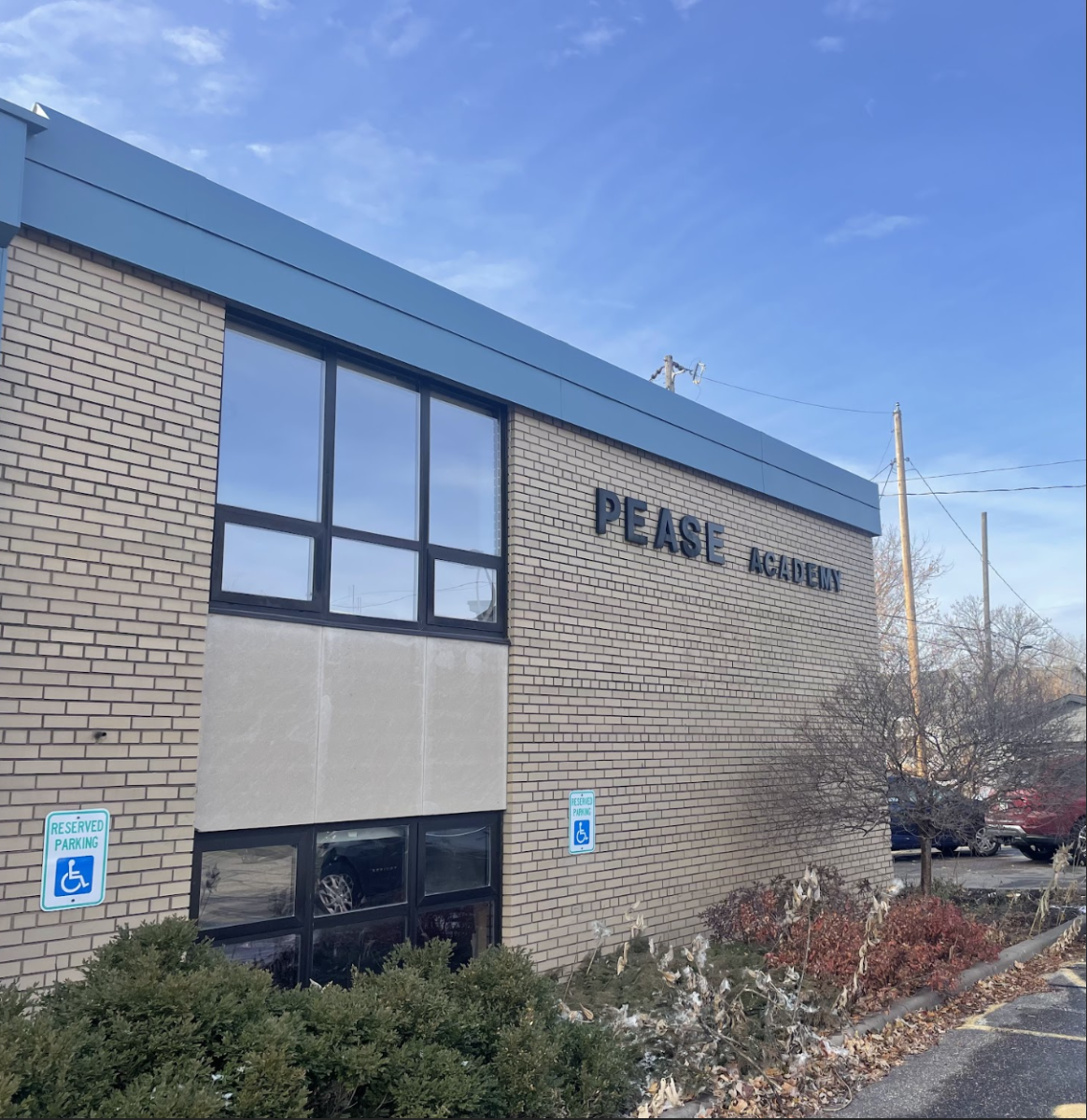P.E.A.S.E. Academy building on Dec. 6, 2023.