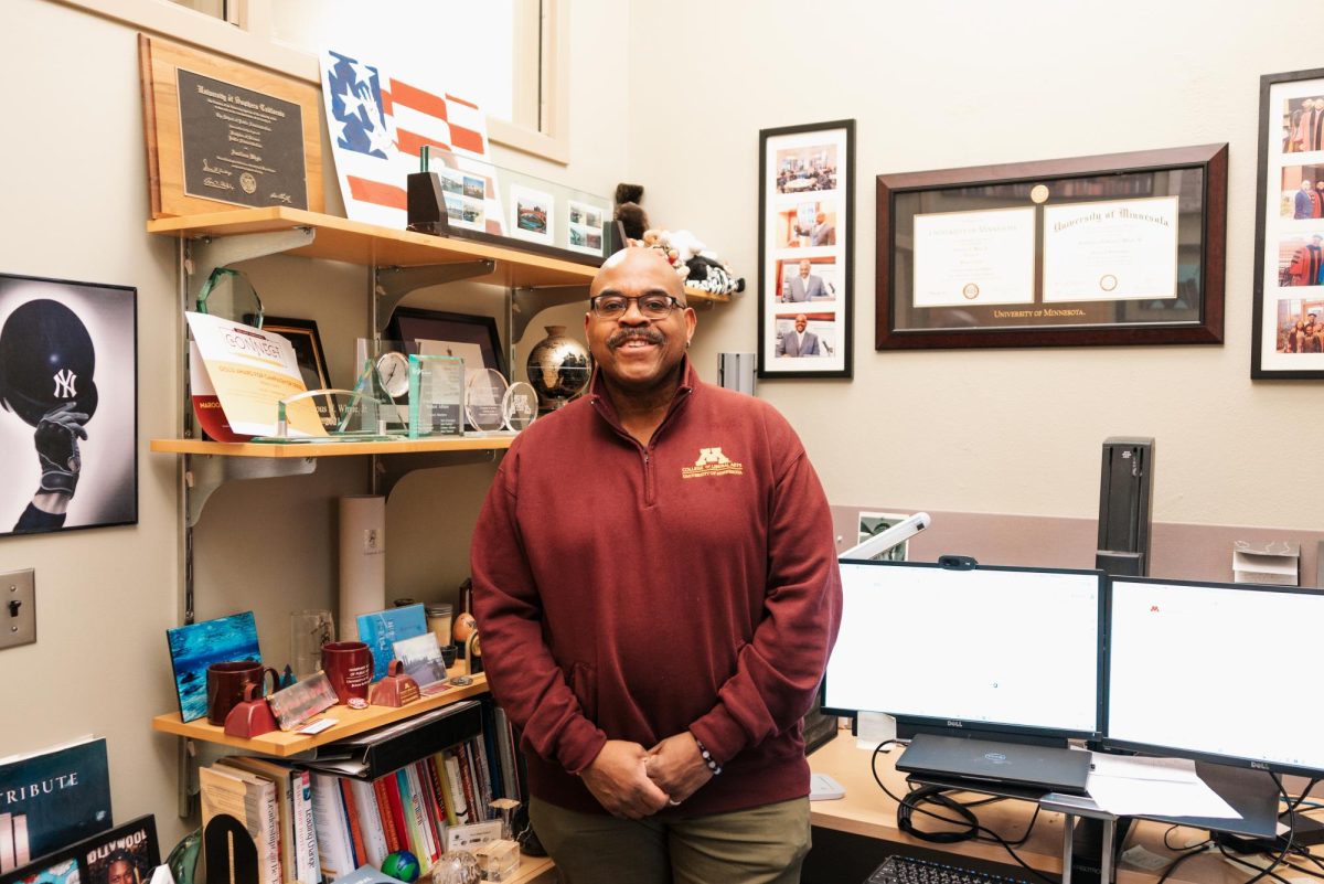 Dr.+Amelious+N.+Whyte+Jr.%2C+PhD%2C+poses+for+a+portrait+in+his+office+in+Johnston+Hall.+Dr.+Whyte+was+recently+named+the+new+Interim+Director+of+Diversity%2C+Equity%2C+and+Inclusion+at+the+University+of+Minnesota.