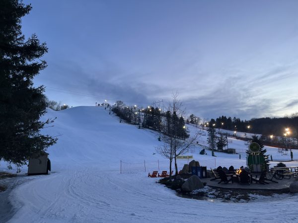 A warm February night at Afton Alps. Afton Alps offers discounts for college students.