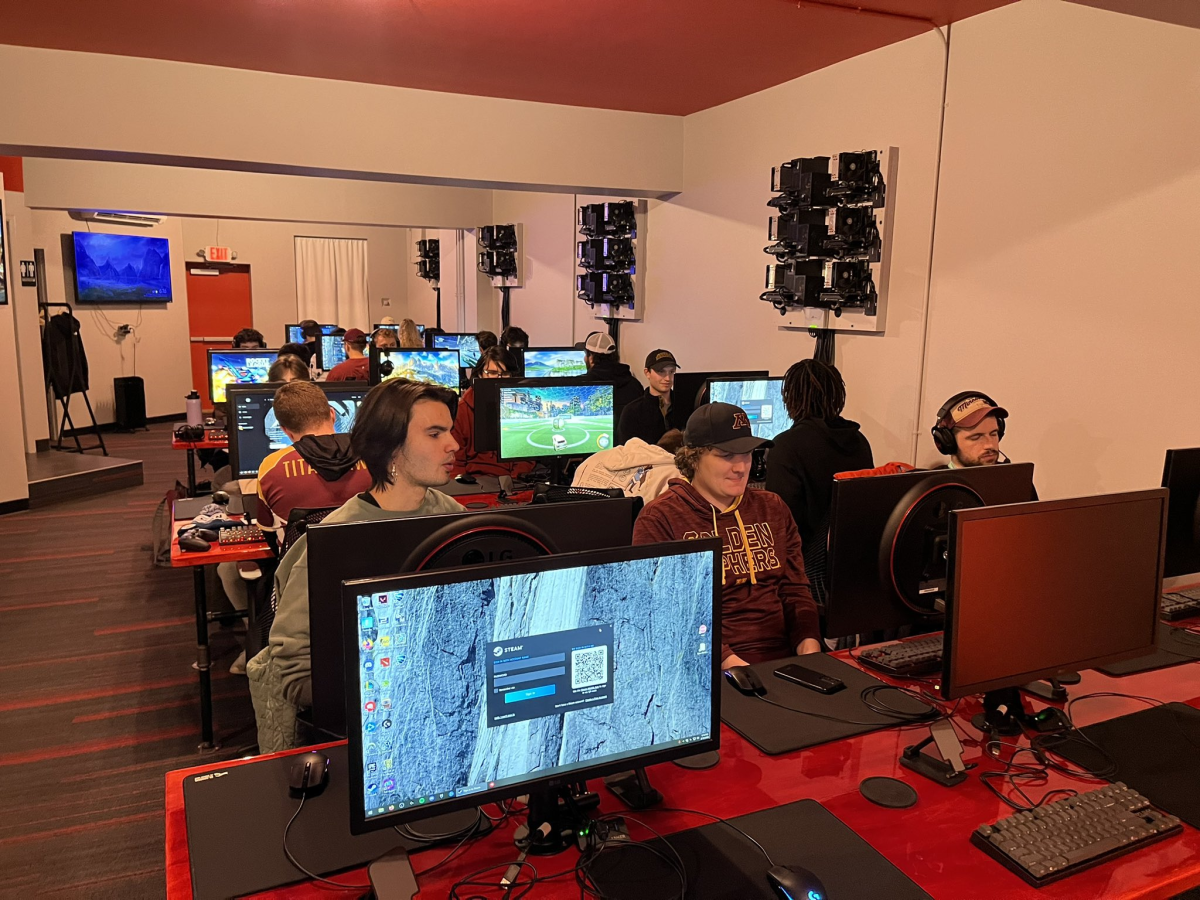 Members of the Esports at UMN club play esports at their Love at First Flight event Feb. 17 at Left Click Lounge in Dinkytown. Esports at UMN has been continually growing since 2017 and now hopes to be considered an organization with the University, not just a club.