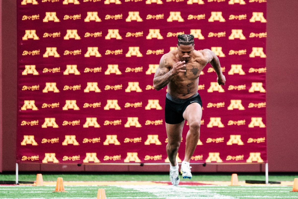Tyler Nubin flaunted his 4.4 second 40-yard dash time on his Instagram story after shining in Minnesota’s Pro Day.