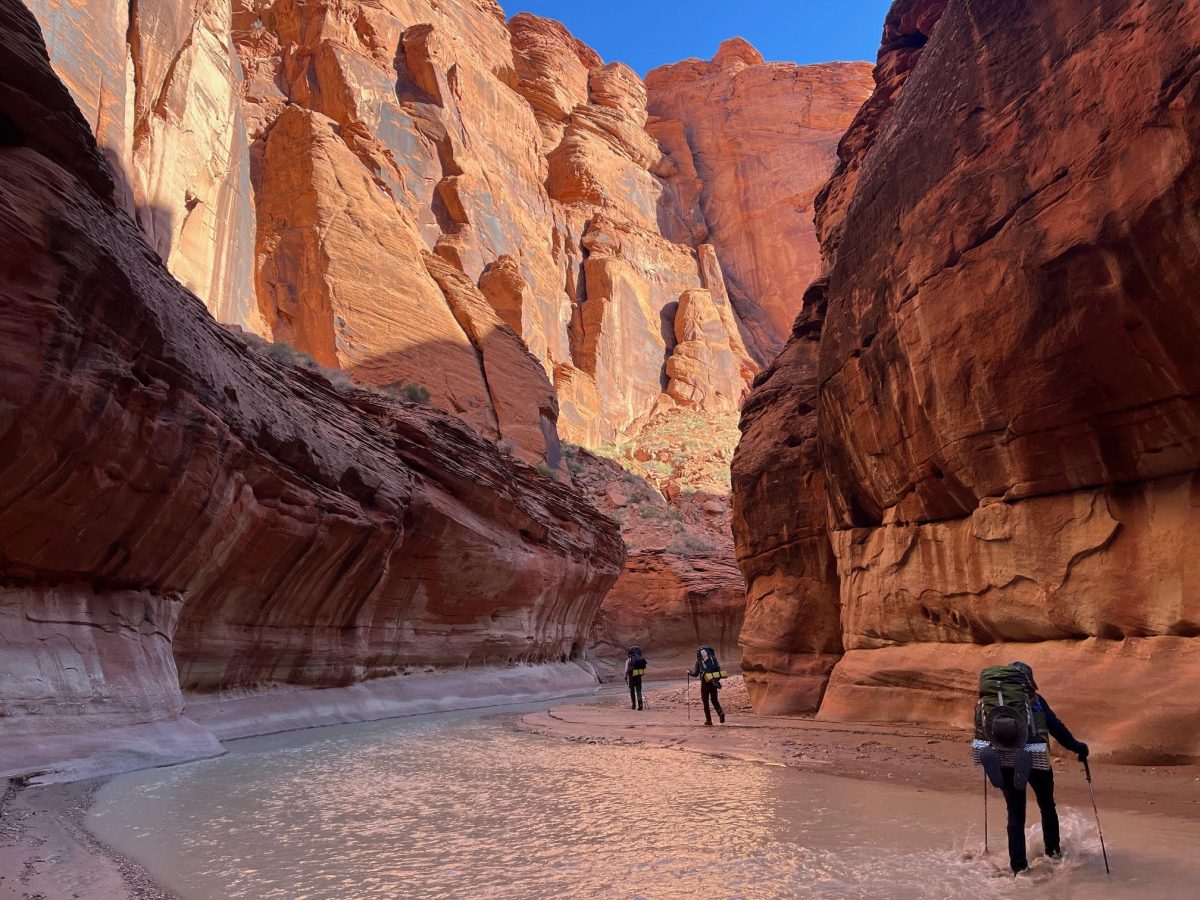 Graduate student Vera Swanson traveled to Paria Canyon over spring break with the trips program. The program offers a range of trips from climbing to camping.