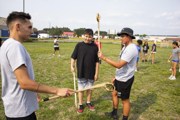 Trent Jacobson was a coach for the LAX-4-Life traditional lacrosse camp up in Fond Du Lac.
