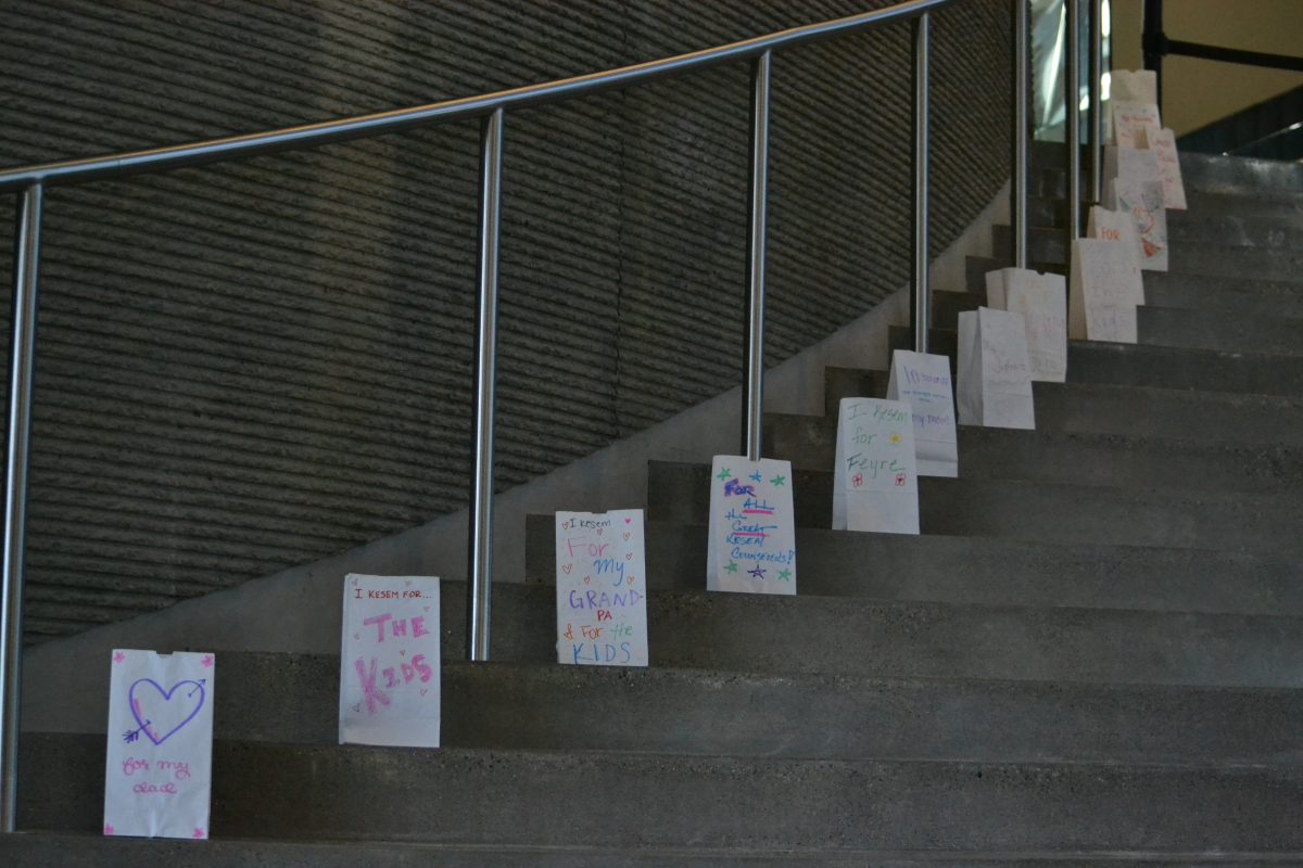 Luminaries line the stairway at the Bell Museum for the fundraiser for Camp Kesem on Saturday. Kesem’s Make the Magic gala at the Bell Museum supports children whose parents have cancer by allowing them to attend Camp Kesem. 