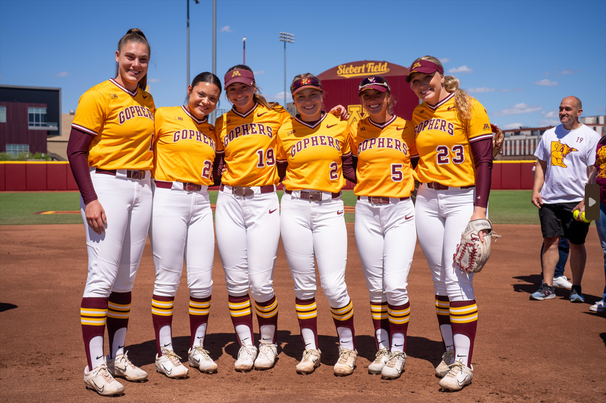 Minnesota honored each athlete on senior day, May 5, the final game of the regular season.