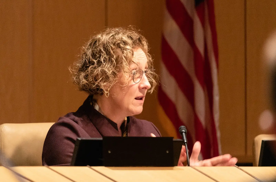 Rebecca Cunningham at the Board of Regents meeting Friday, Sept. 13.