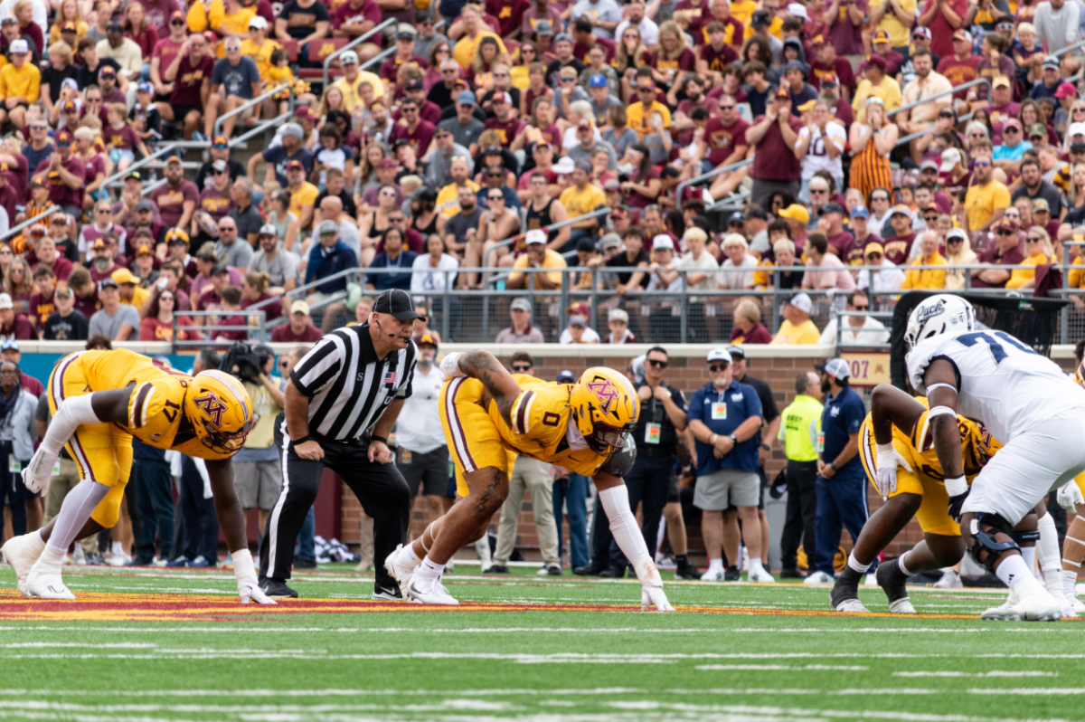 The Gophers scored 21 points in the fourth quarter.